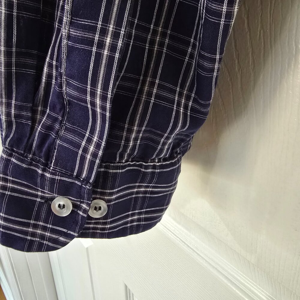West Virginia Mountaineers Men's Pro Edge Button Down Shirt Navy White Sz XL - Picture 3 of 5